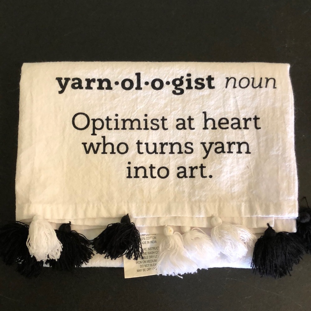“Yarn • ol • o • gist” Cotton Tea Towel